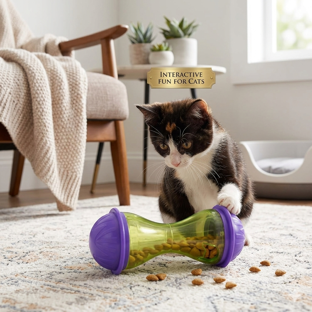 Interactive Cat Food Tumbler Toy