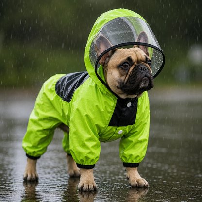 Reflective Waterproof Dog Raincoat – Lightweight & Comfortable