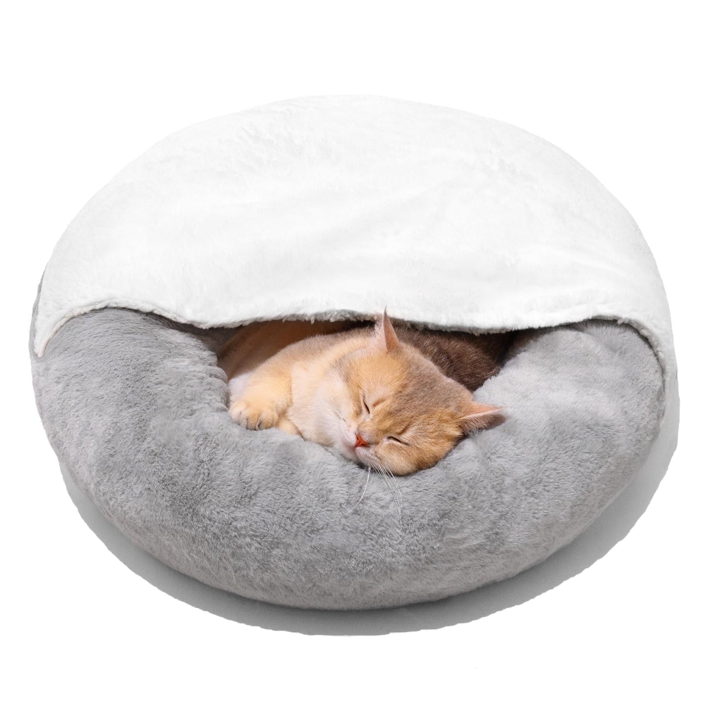Hooded Cozy Cave Pet Bed (22")